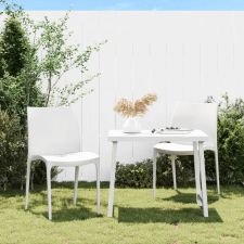 vidaXL 2 db fehér polipropilén kerti szék 50 x 46 x 80 cm kerti bútor