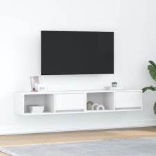 vidaXL 2 db fehér szerelt fa TV-szekrény 80x31x25,5 cm bútor