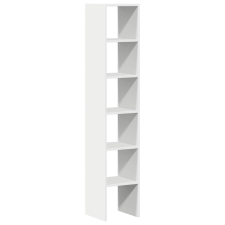 vidaXL 2 db fehér színű szerelt fa könyvespolcok halmozható 30x30x80cm (858804) bútor