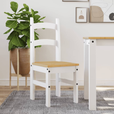 vidaXL 2 db fehér tömör fenyőfa étkezőszék 40x46x99 cm bútor