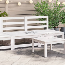 vidaXL 2 db fehér tömör fenyőfa karfa nélküli kerti kanapé 70x70x67 cm kerti bútor