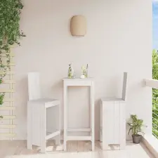 vidaXL 2 db fehér tömör fenyőfa ülőke 40x42x120 cm kerti bútor