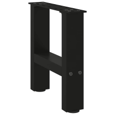 vidaXL 2 db fekete acél dohányzóasztal lábak 30×30 cm bútor