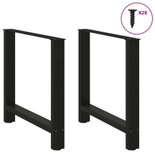 vidaXL 2 db fekete acél dohányzóasztal lábak 70x(72-73) cm bútor