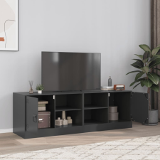 vidaXL 2 db fekete acél TV-szekrény 67 x 39 x 44 cm bútor