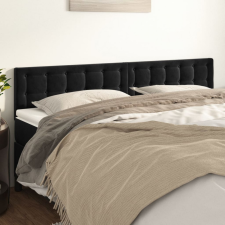 vidaXL 2 db fekete bársony fejtámla 100x5x78/88 cm ágy és ágykellék
