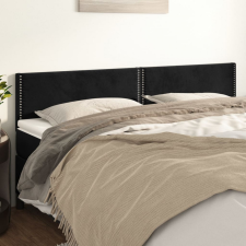 vidaXL 2 db fekete bársony fejtámla 90x5x78/88 cm ágy és ágykellék
