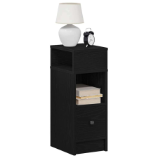 vidaXL 2 db fekete éjjeliszekrény fiókkal 25 x 31 x 66 cm bútor