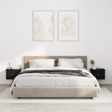 vidaXL 2 db fekete falra szerelhető éjjeliszekrény 41,5x36x28 cm bútor