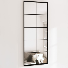 vidaXL 2 db fekete fém fali tükör 100x40 cm bútor