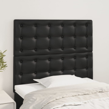 vidaXL 2 db fekete műbőr fejtámla 100x5x78/88 cm ágy és ágykellék