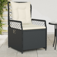 vidaXL 2 db fekete polyrattan dönthető kerti szék kerti bútor