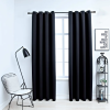 vidaXL 2 db fekete sötétítőfüggöny fémgyűrűkkel 140 x 225 cm