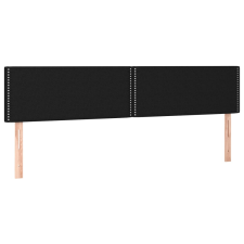 vidaXL 2 db fekete szövet fejtámla 100x5x78/88 cm (345986) ágy és ágykellék
