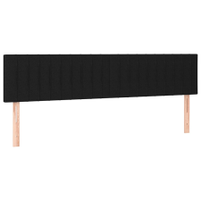 vidaXL 2 db fekete szövet fejtámla 90x5x78/88 cm (346272) ágy és ágykellék