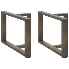 vidaXL 2 db fekete, T-alakú acél dohányzóasztal láb 70x25x(42-43) cm bútor