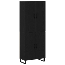vidaXL 2 db Fekete Tölgy Kábelt 69,5x34x180 cm Mérnöki Fa (3333104) bútor