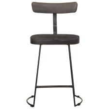 vidaXL 2 db fekete tömör mangófa bárszékek 49x43x79 cm (4013517) bútor