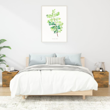 vidaXL 2 db füstös tölgy színű éjjeliszekrény 40 x 39 x 40 cm bútor