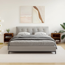 vidaXL 2 db füstös tölgyszínű szerelt fa éjjeliszekrény 40x30x50 cm bútor