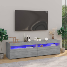 vidaXL 2 db füstös tölgyszínű TV-szekrény LED-világítással 75x35x40 cm bútor