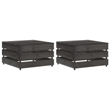 vidaXL 2 db impregnált fenyőfa kerti raklapasztal kerti bútor