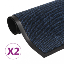 vidaXL 2 db kék négyszögletes bolyhos szennyfogó szőnyeg 40 x 60 cm lakástextília