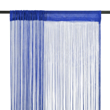 vidaXL 2 db kék zsinórfüggöny 140 x 250 cm lakástextília