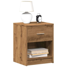 vidaXL 2 db kézműves tölgy színű éjjeliszekrény fiókkal 40x34x50 cm bútor