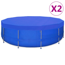 vidaXL 2 db kör alakú polietilén medencetakaró 460 cm 90 g/m² medence kiegészítő