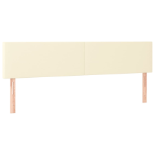 vidaXL 2 db krémszínű műbőr fejtámla 90x5x78/88 cm (345834) ágy és ágykellék