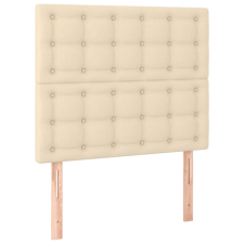 vidaXL 2 db krémszínű szövet fejtámla 90x5x78/88 cm (3116753) ágy és ágykellék