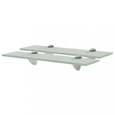 vidaXL 2 db lebegő üvegpolc 40 x 10 cm 8 mm kerti bútor