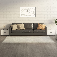 vidaXL 2 db magasfényű fehér dohányzóasztal fémlábakkal 50x50x40 cm bútor