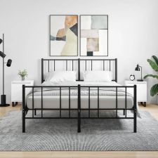 vidaXL 2 db magasfényű fehér szerelt fa éjjeliszekrény 40x30x50 cm bútor