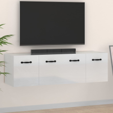 vidaXL 2 db magasfényű fehér szerelt fa faliszekrény 80x36,5x35 cm bútor
