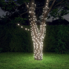 vidaXL 2 db napelemes 200 LED-es hideg fehér kül-/beltéri fényfüzér