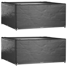 vidaXL 2 db négyzet alakú kerti bútorhuzat 16 fűzőlyukkal 205x205x90cm kerti bútor