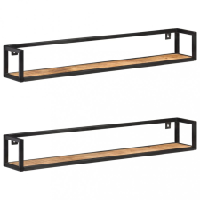 vidaXL 2 db nyers mangófa fali polc 120 cm bútor