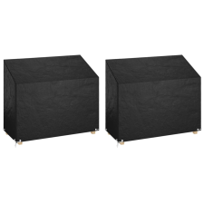 vidaXL 2 db polietilén kerti padhuzat 8 fűzőlyukkal 160x70x70/88 cm kerti bútor