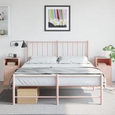 vidaXL 2 db rózsaszín acél éjjeliszekrény 34,5x39x62 cm bútor