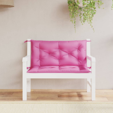 vidaXL 2 db rózsaszín szövet kerti padpárna 100 x 50 x 7 cm kerti bútor