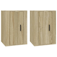 vidaXL 2 db sonoma tölgy fali TV-szekrény 40x34,5x60 cm (816663) bútor