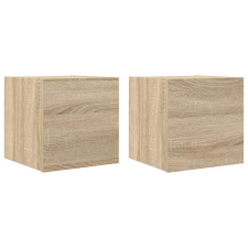 vidaXL 2 db sonoma tölgy falra szerelhető TV-szekrény 30,5x30x30 cm (804491) bútor