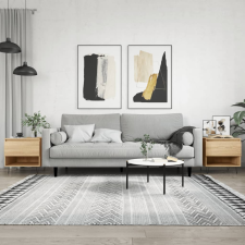 vidaXL 2 db sonoma-tölgy szerelt fa dohányzóasztal 50x46x50 cm bútor