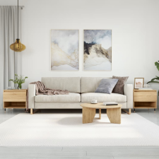 vidaXL 2 db sonoma-tölgy szerelt fa dohányzóasztal 50x46x50 cm bútor