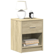 vidaXL 2 db sonoma tölgy színű éjjeliszekrény fiókkal 40x34x50 cm bútor