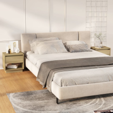 vidaXL 2 db sonoma tölgy színű forgácslap éjjeliszekrény 45x34x44 cm bútor