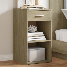 vidaXL 2 db sonoma tölgy színű szerelt fa éjjeliszekrény 35x34x65 cm bútor