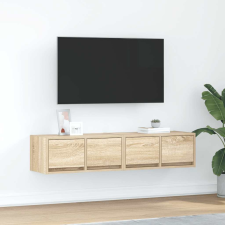 vidaXL 2 db sonoma tölgy színű szerelt fa TV-szekrény 60x31x25,5 cm bútor